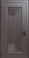 Входная термодверь с металлофиленкой и порошковым окрашиванием RAL 8019 (тип №1)